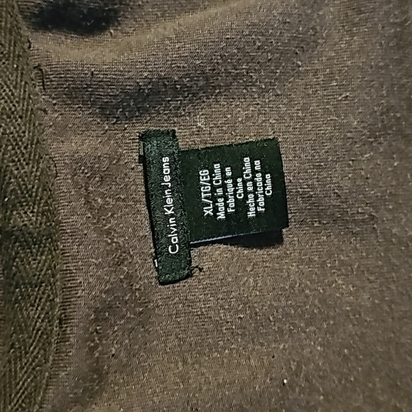 Brown Calvin Klein Velour Hoodie Jacket - Picture 11 of 11